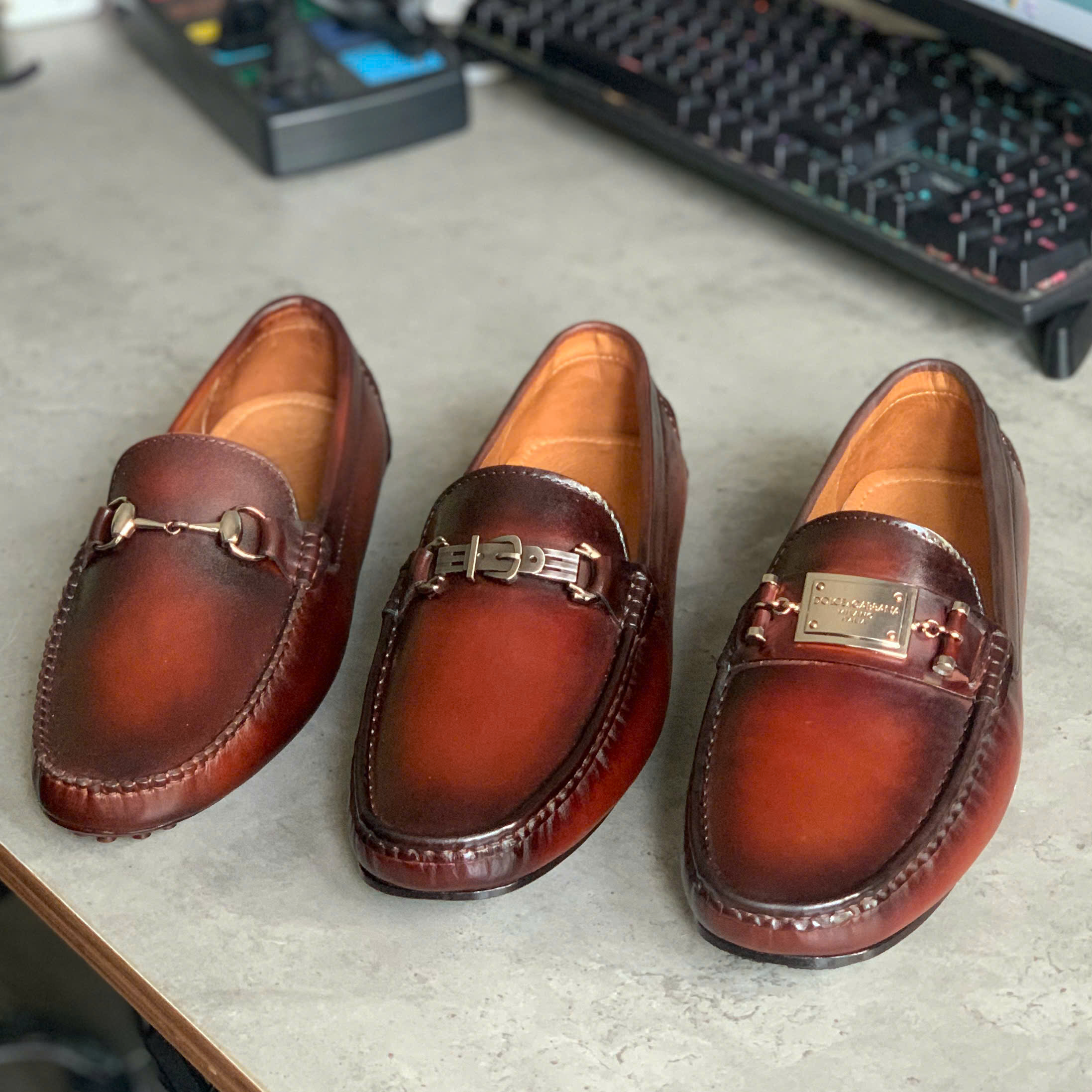 2 GIÀY LƯỜI HORSEBIT LOAFER - ĐÁNH MÀU