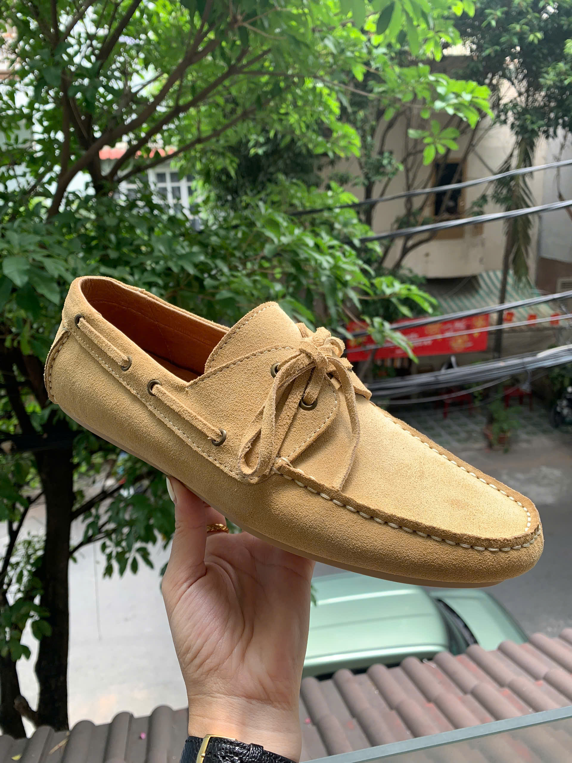 GIÀY BOAT BS01 - DA LỘN