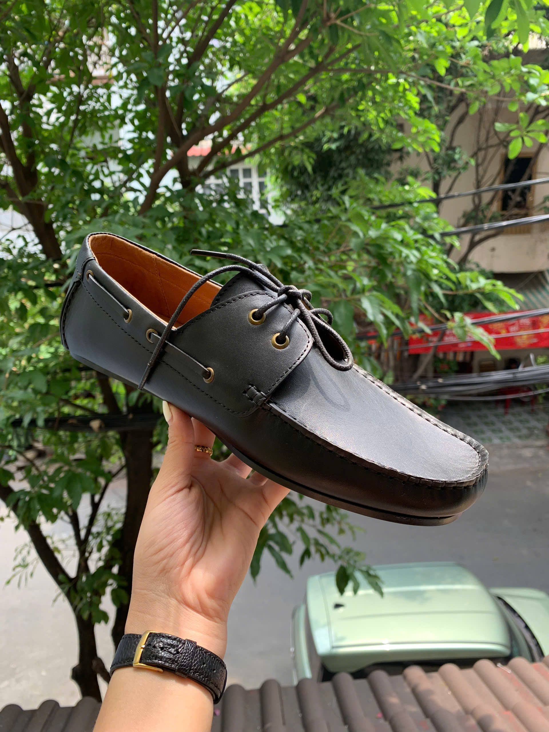 GIÀY BOAT BS01 - DA BÒ