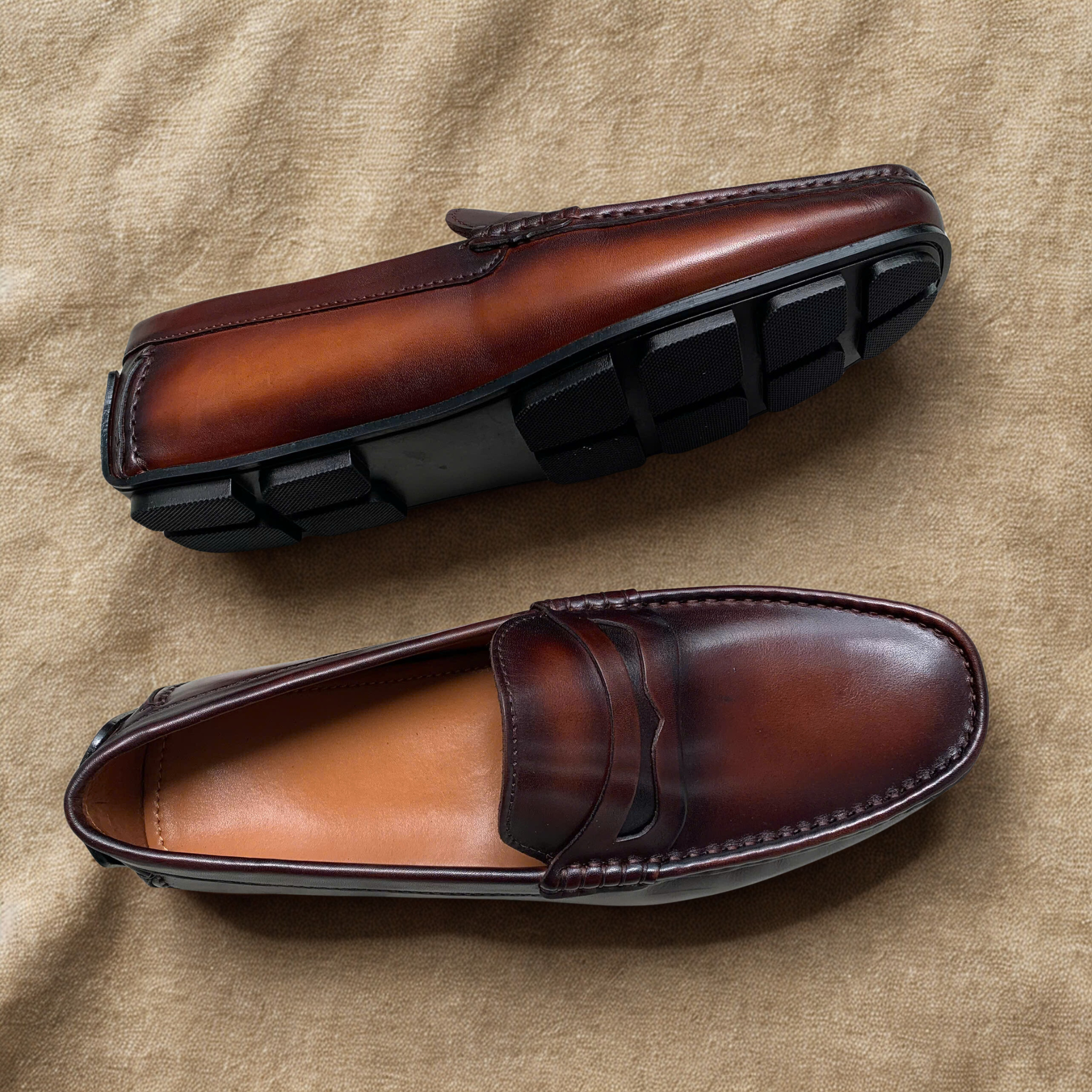 MẪU (1) GIÀY LƯỜI LOAFER GM03 - ĐÁNH MÀU