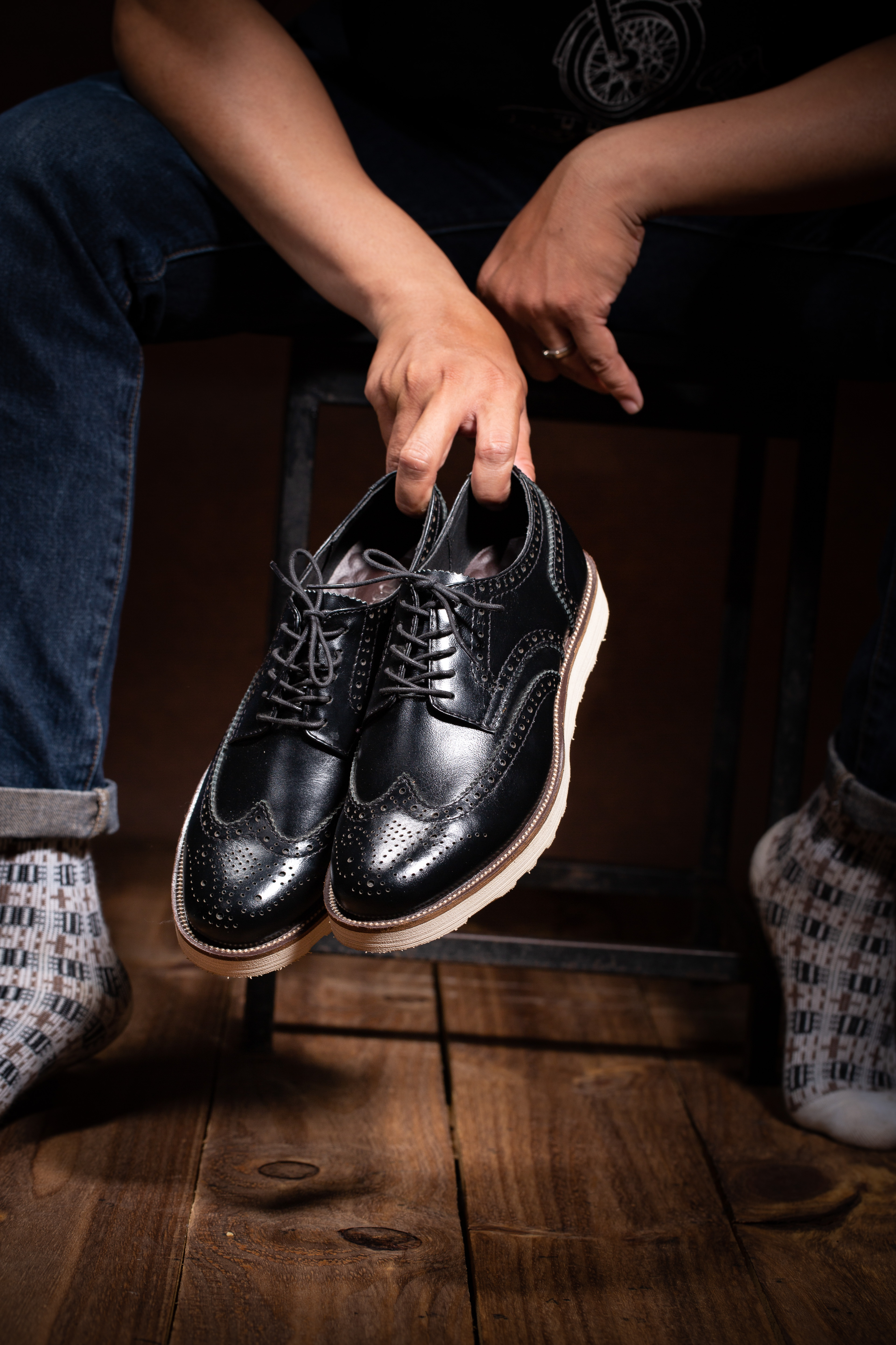 S88_006656 GIÀY BOOT CT WINGTIP