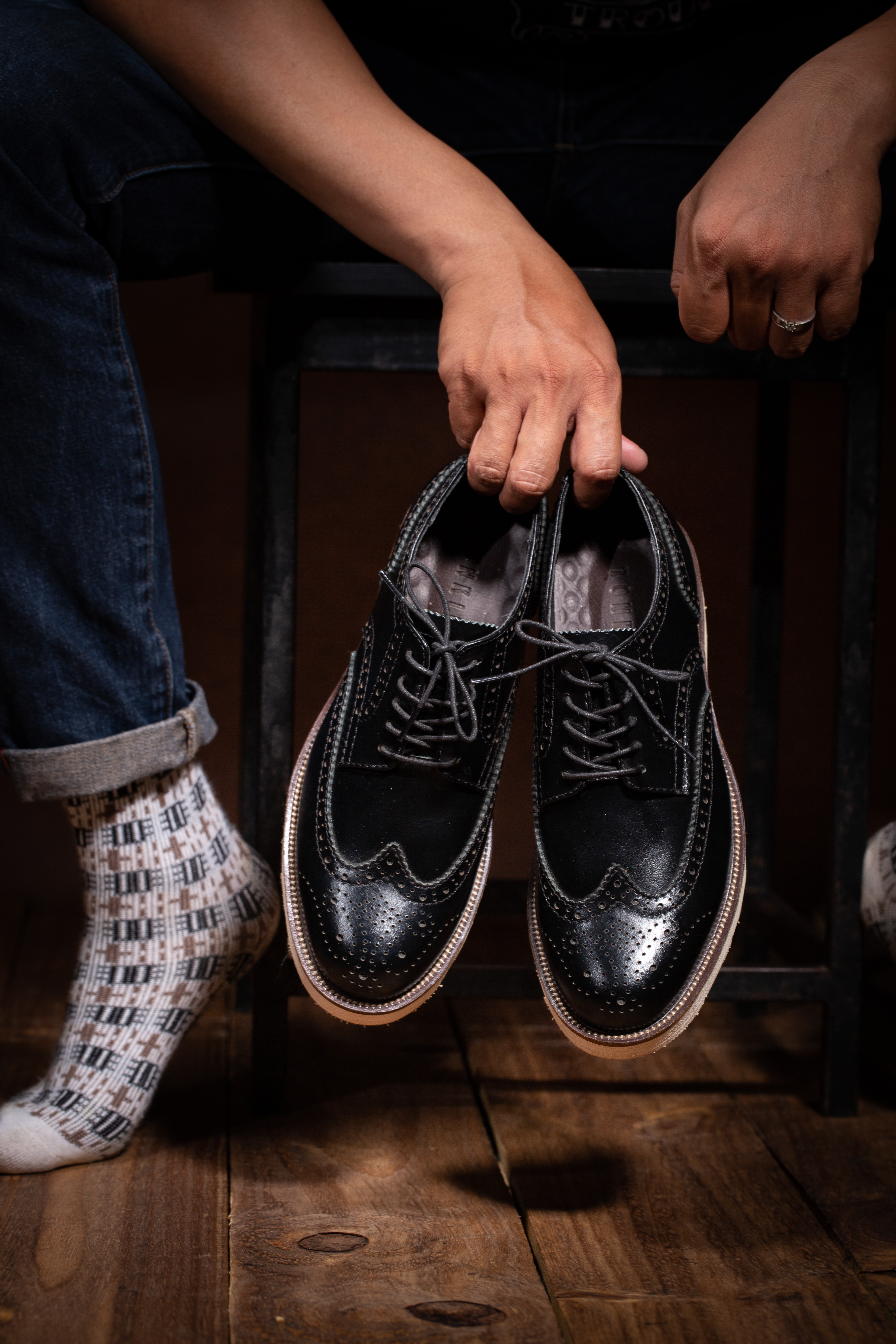 S88_006657 GIÀY BOOT CT WINGTIP