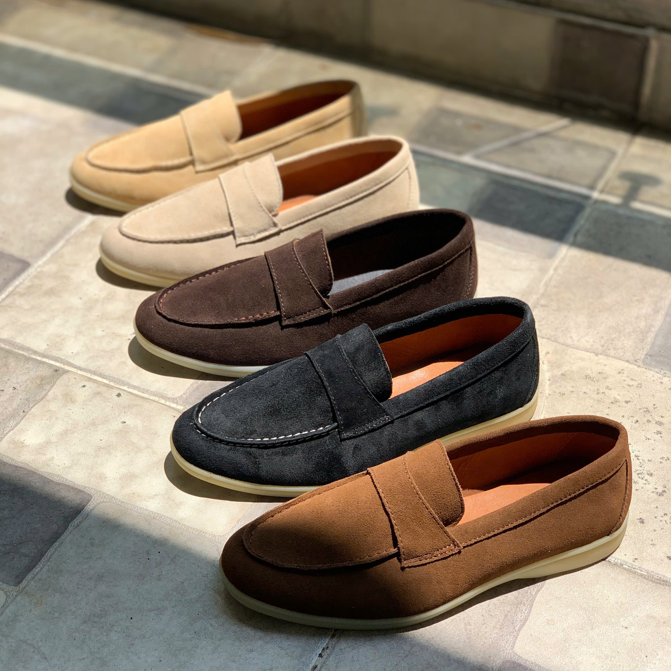 a tổng hợp (1) GIÀY LOAFER DA LỘN - ĐẾ TPR