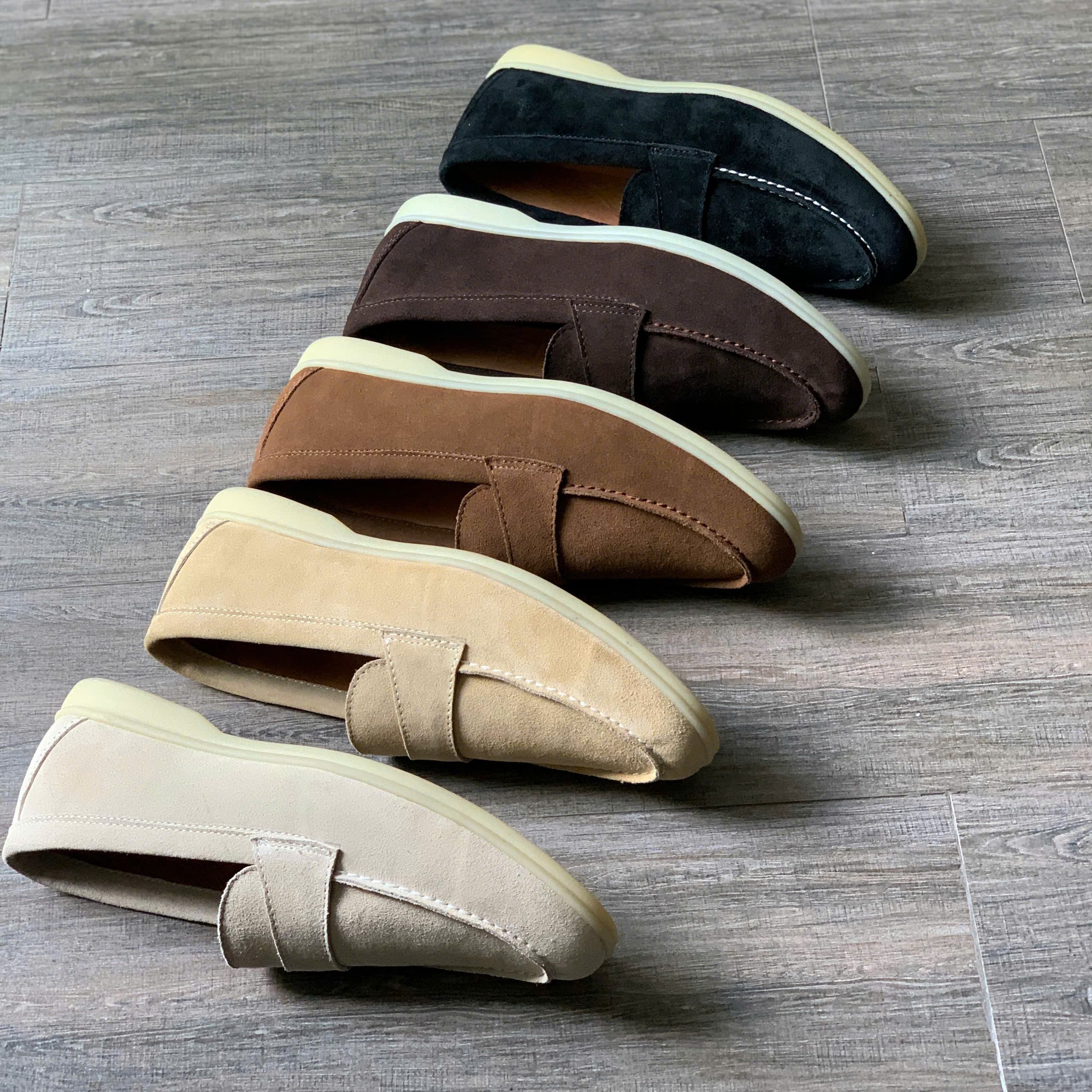 a tổng hợp (2.5) GIÀY LOAFER DA LỘN - ĐẾ TPR